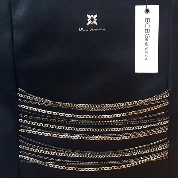 BCBGeneration Silver Chain Tote - Picture 2 of 7